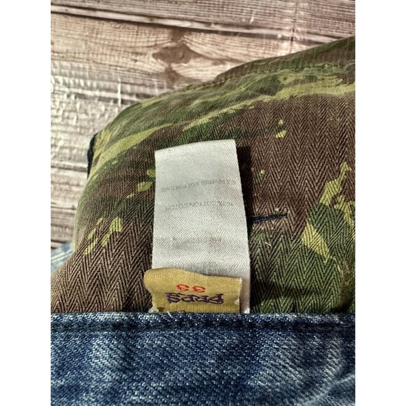 PRPS by Donwan Harrell distressed selvedge jeans size 33 color Indigo - Picture 3 of 8
